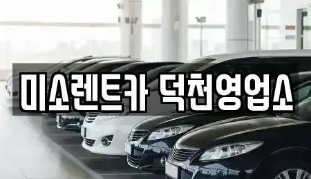 부산광역시 북구 덕천동 장기렌트카 전문 미소렌트카 덕천영업소