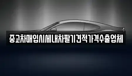 부산광역시 영도구 남항동3가 중고차매입 전문 중고차매입시세내차팔기견적가격수출업체
