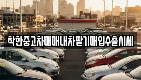 서울 금천구 독산동 중고차매입 전문 착한중고차매매내차팔기매입수출시세