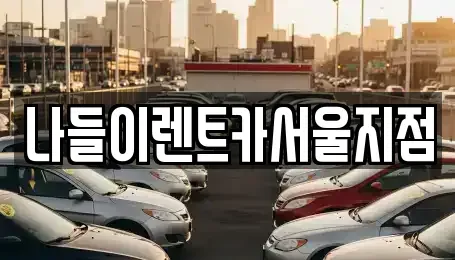 서울 노원구 중계동 렌트카 전문 나들이렌트카서울지점