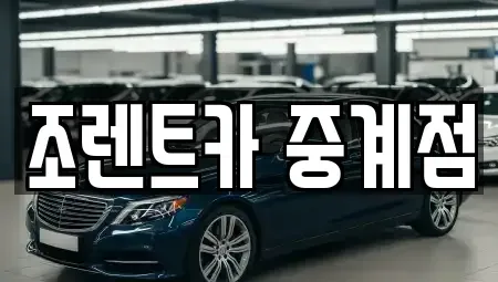 서울 노원구 중계동 렌트카 전문 조렌트카 중계점