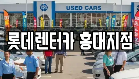 서울 마포구 동교동 단기렌트카 전문 롯데렌터카 홍대지점