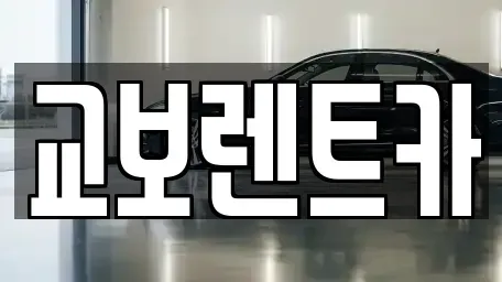 서울 마포구 렌트카 전문 교보렌트카