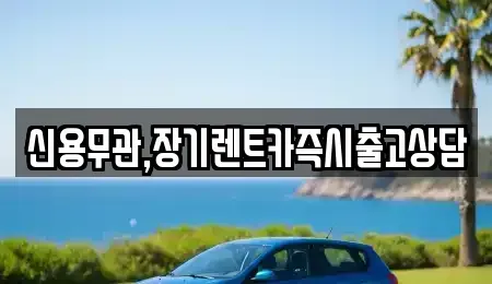 서울 마포구 장기렌트카 전문 신용무관,장기렌트카즉시출고상담