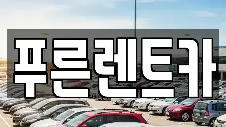 서울 서대문구 북가좌동 렌트카 전문 푸른렌트카