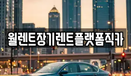 서울 서대문구 북가좌동 장기렌트카 전문 월렌트장기렌트플랫폼직카