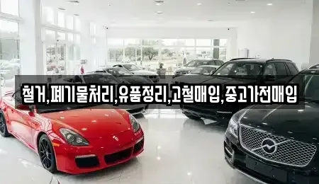 서울 성동구 금호동4가 중고차 전문 철거,폐기물처리,유품정리,고철매입,중고가전매입