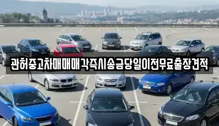 서울 성동구 금호동4가 중고차매매 전문 관허중고차매매매각즉시송금당일이전무료출장견적