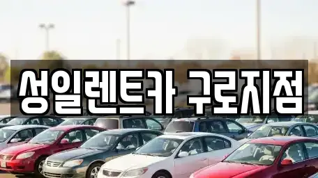 서울 양천구 단기렌트카 전문 성일렌트카 구로지점