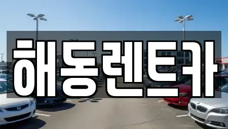 서울 영등포구 양평동4가 렌트카 전문 해동렌트카