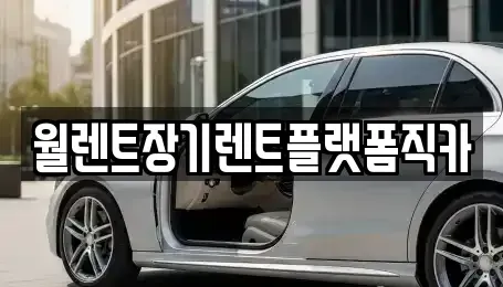 서울 영등포구 양평동4가 장기렌트카 전문 월렌트장기렌트플랫폼직카