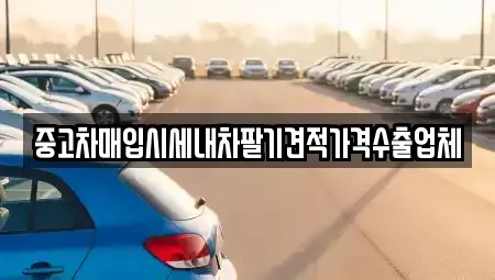 서울 용산구 문배동 중고차매입 전문 중고차매입시세내차팔기견적가격수출업체