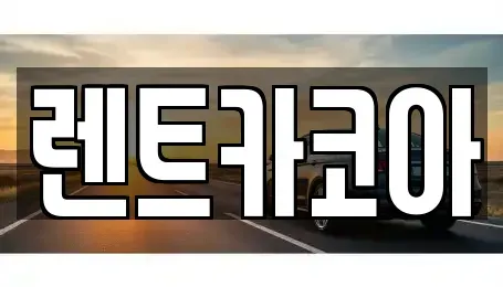 서울 중구 무교동 렌트카 전문 렌트카코아