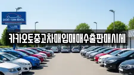 서울 중구 무교동 중고차매입 전문 카카오토중고차매입매매수출판매시세
