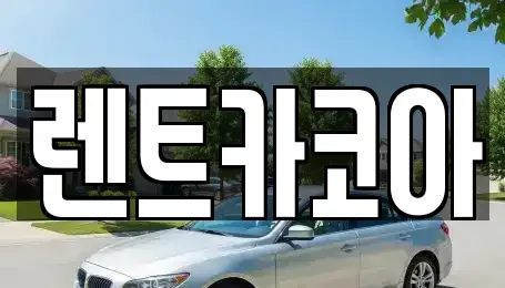 서울 중구 수하동 렌트카 전문 렌트카코아