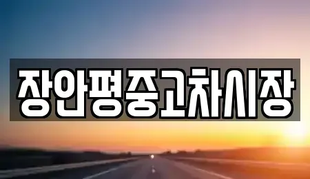 서울 중구 수하동 중고차 전문 장안평중고차시장