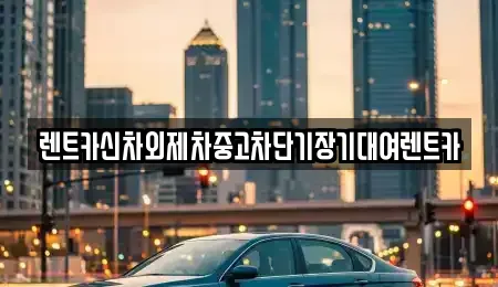 서울 중구 초동 렌트카 전문 렌트카신차외제차중고차단기장기대여렌트카