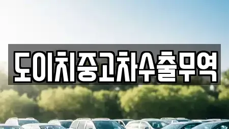 서울 중구 초동 중고차 전문 도이치중고차수출무역