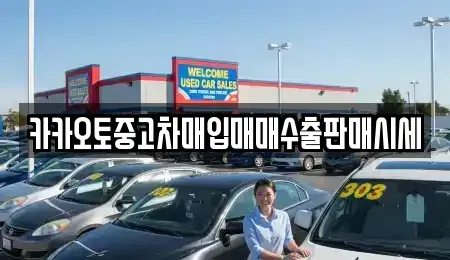 서울 중구 충정로1가 중고차매입 전문 카카오토중고차매입매매수출판매시세