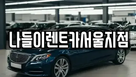 서울 중랑구 중화동 렌트카 전문 나들이렌트카서울지점
