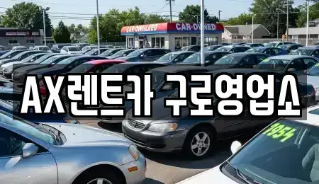 서울특별시 금천구 독산동 단기렌트카 전문 AX렌트카 구로영업소