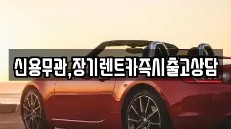서울특별시 마포구 상수동 장기렌트카 전문 신용무관,장기렌트카즉시출고상담