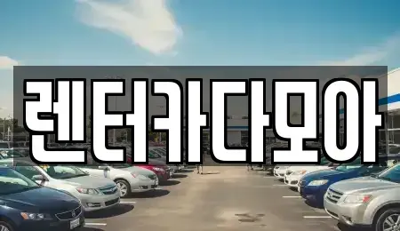 서울특별시 서초구 내곡동 렌트카 전문 렌터카다모아