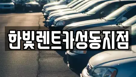 서울특별시 성동구 사근동 렌트카 전문 한빛렌트카성동지점