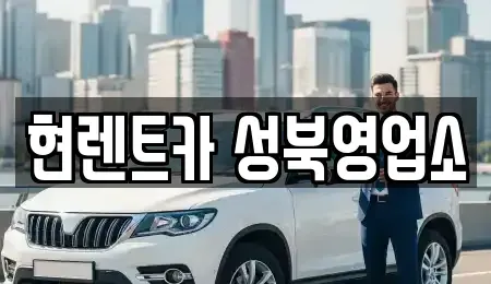 서울특별시 성북구 동선동5가 렌트카 전문 현렌트카 성북영업소