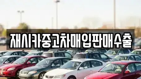서울특별시 성북구 석관동 중고차매매 전문 재시카중고차매입판매수출