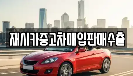 서울특별시 성북구 하월곡동 중고차매매 전문 재시카중고차매입판매수출