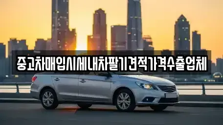 서울특별시 종로구 인의동 중고차매입 전문 중고차매입시세내차팔기견적가격수출업체