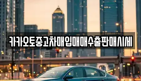 서울특별시 중구 남대문로1가 중고차매입 전문 카카오토중고차매입매매수출판매시세