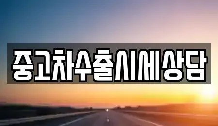 세종 다정동 중고차 전문 중고차수출시세상담