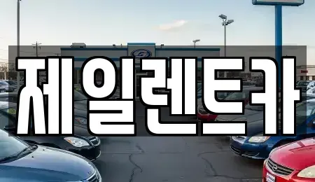 세종 부강면 렌트카 전문 제일렌트카