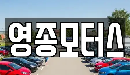 인천 중구 운북동 렌트카 전문 영종모터스