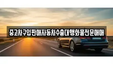 인천광역시 중구 중앙동2가 중고차 전문 중고차구입판매자동차수출대행화물전문매매