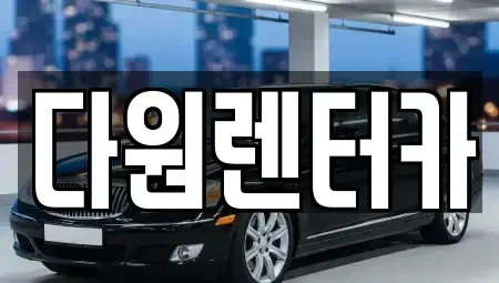 전남 나주시 토계동 렌트카 전문 다원렌터카