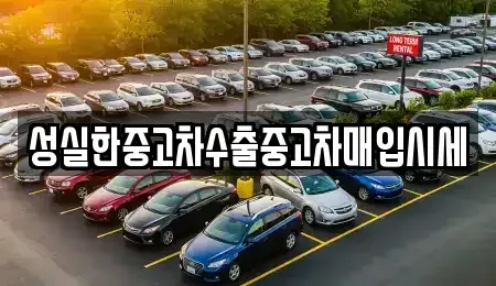 전남 담양군 무정면 중고차매입 전문 성실한중고차수출중고차매입시세