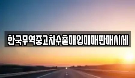 전남 장성군 서삼면 중고차 전문 한국무역중고차수출매입매매판매시세