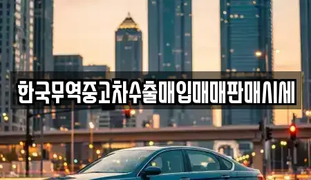 전남 장흥군 장평면 중고차매매 전문 한국무역중고차수출매입매매판매시세