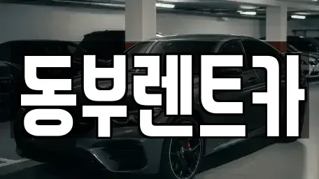전라남도 해남군 마산면 렌트카 전문 동부렌트카