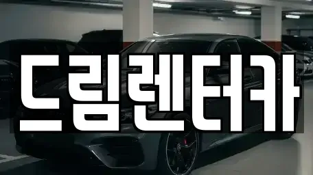 전북 고창군 고수면 렌트카 전문 드림렌터카