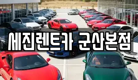 전북 군산시 경장동 렌트카 전문 세진렌트카 군산본점