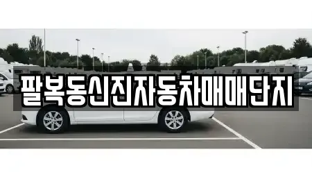 전북 전주시 덕진구 팔복동3가 중고차 전문 팔복동신진자동차매매단지