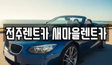 전북 전주시 완산구 효자동1가 렌트카 전문 전주렌트카 새마을렌트카