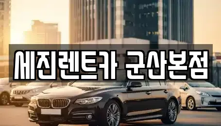 전북특별자치도 군산시 경암동 렌트카 전문 세진렌트카 군산본점