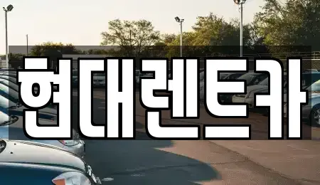 전북특별자치도 군산시 대명동 렌트카 전문 현대렌트카