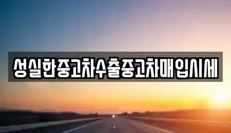 전북특별자치도 군산시 대명동 중고차매입 전문 성실한중고차수출중고차매입시세
