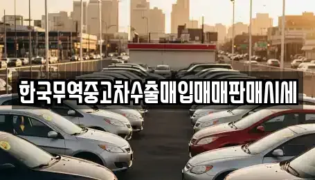 전북특별자치도 남원시 내척동 중고차매입 전문 한국무역중고차수출매입매매판매시세